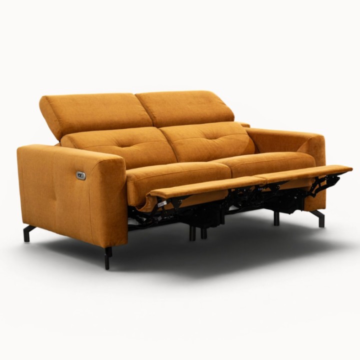 Alison Bespoke 2-Seater Sofa Recliner Pumpkin | J&B Furniture