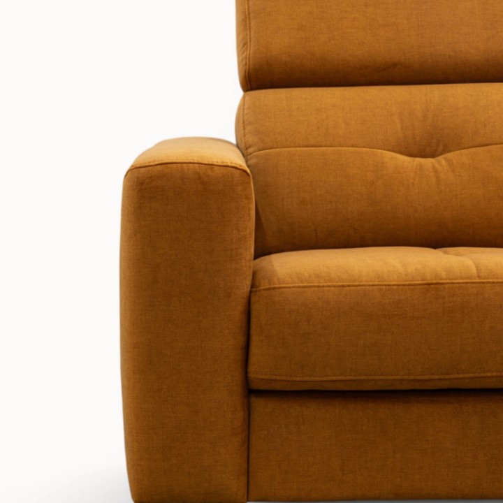 Alison Bespoke 2-Seater Sofa Recliner Pumpkin | J&B Furniture