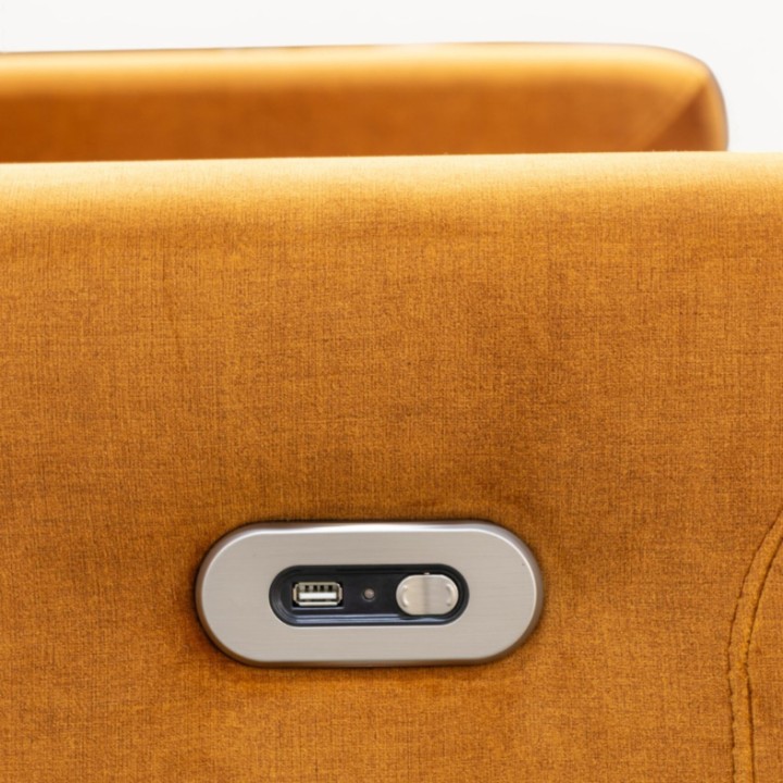 Alison Bespoke 2-Seater Sofa Recliner Pumpkin | J&B Furniture