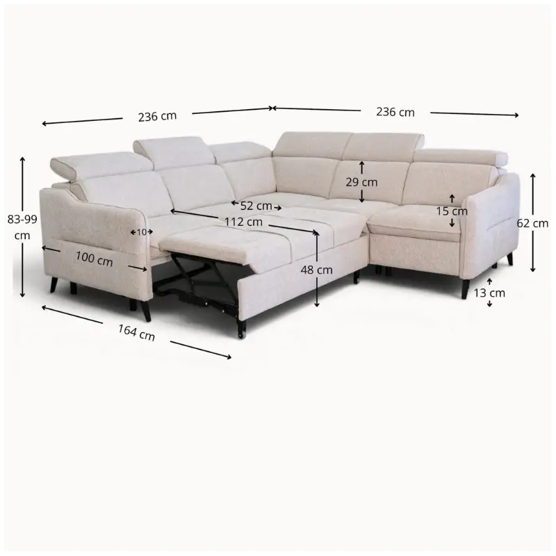 corner sofa bed and recliner
