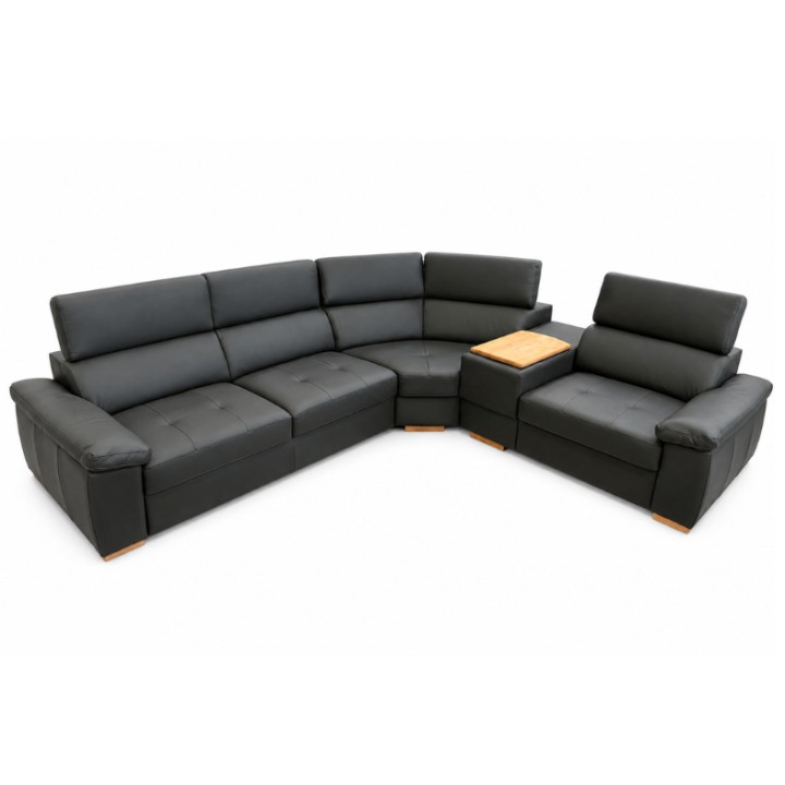 Genesis Italian Leather Corner Sofa | Ireland