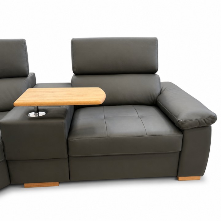 Genesis Italian Leather Corner Sofa | Ireland