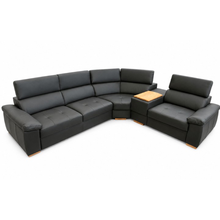 Genesis Italian Leather Corner Sofa | Ireland
