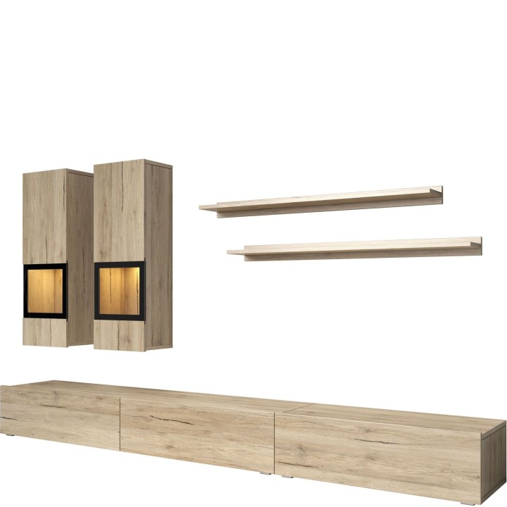 Baros Modern Media Wall Ireland - J&B Furniture