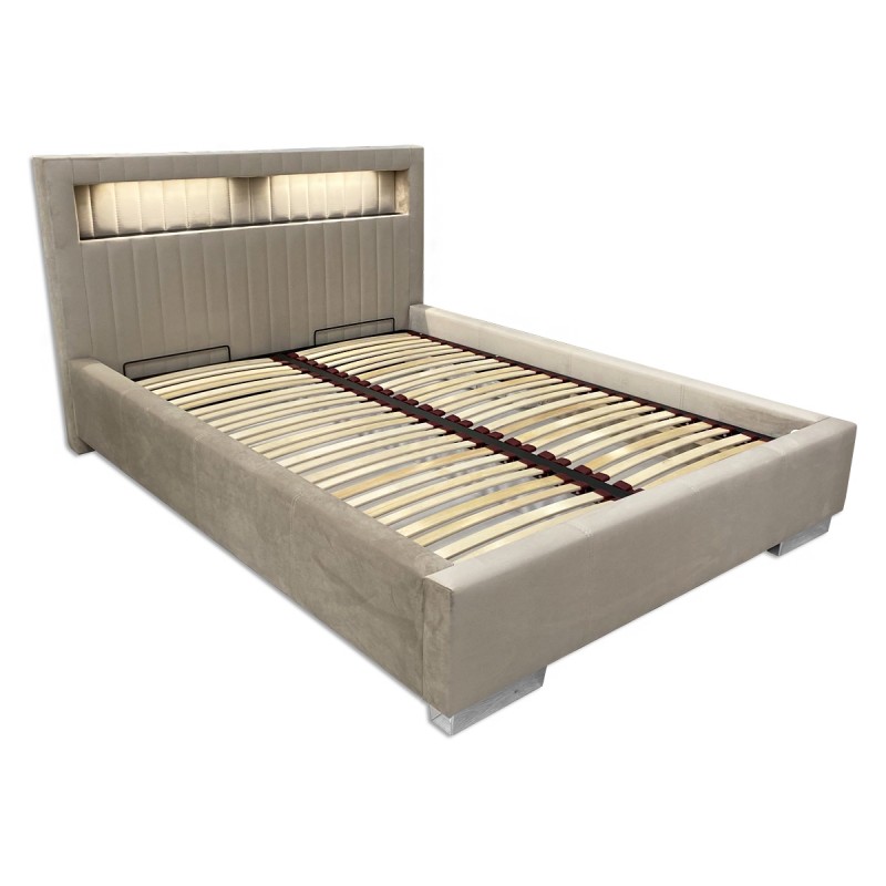 81275 VELVET FABRIC BED FRAME