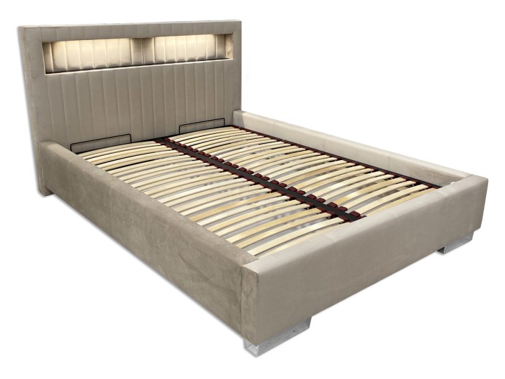 81275 VELVET FABRIC BED FRAME