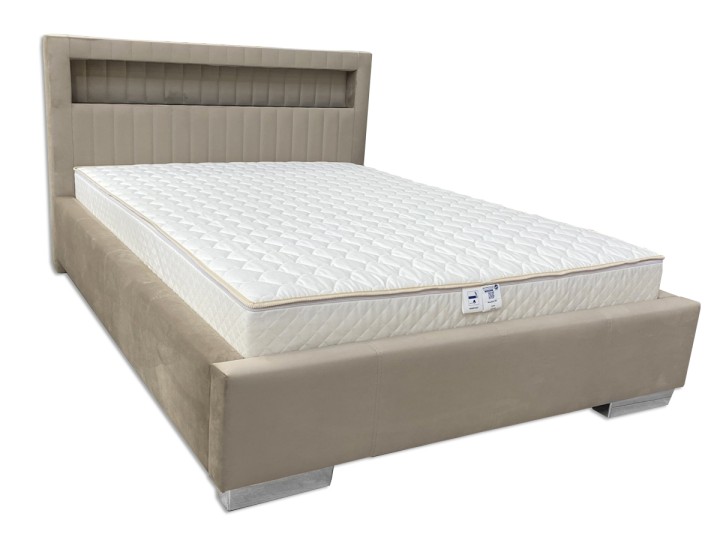 Safina Ottoman Bed – Velvet & LED Lights | J&B Furniture