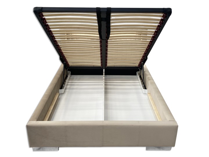 Safina Ottoman Bed – Velvet & LED Lights | J&B Furniture