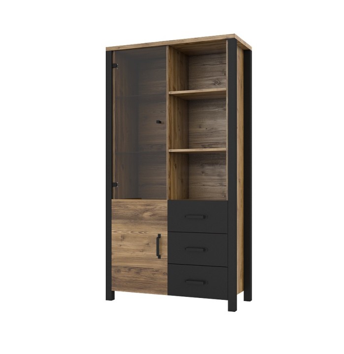 Ollie Display Cabinet 2 Door 3 Drawer| J&B Furniture