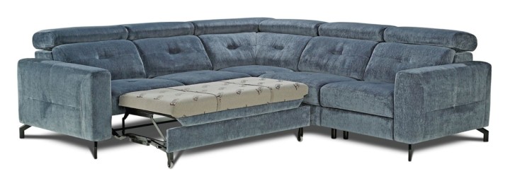 Alison Bespoke Corner Sofa Bed Blue Green - J&B Furniture