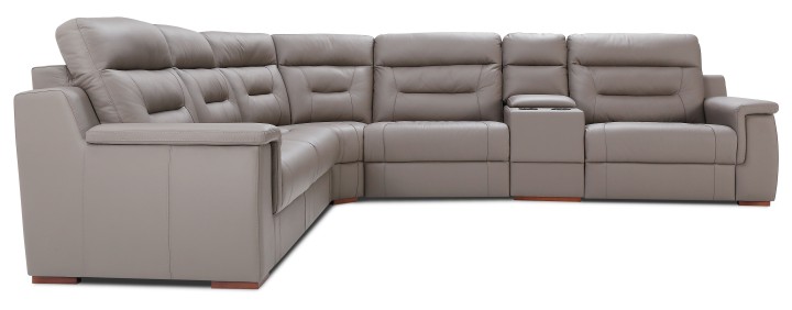 Corner Sofa Bed Recliner and Cooler –Leather | J&B Furniture