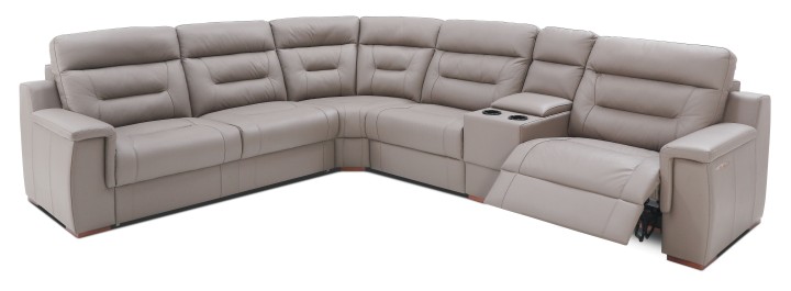 Corner Sofa Bed Recliner and Cooler –Leather | J&B Furniture