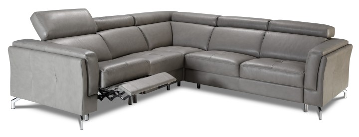 Garret Corner Sofa Bed and Recliner in Grey | J&B Furniture