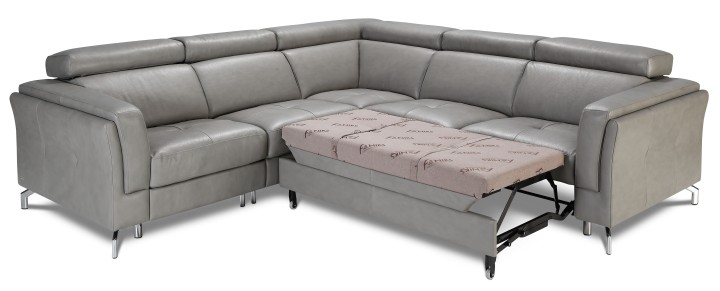 Garret Corner Sofa Bed and Recliner in Grey | J&B Furniture