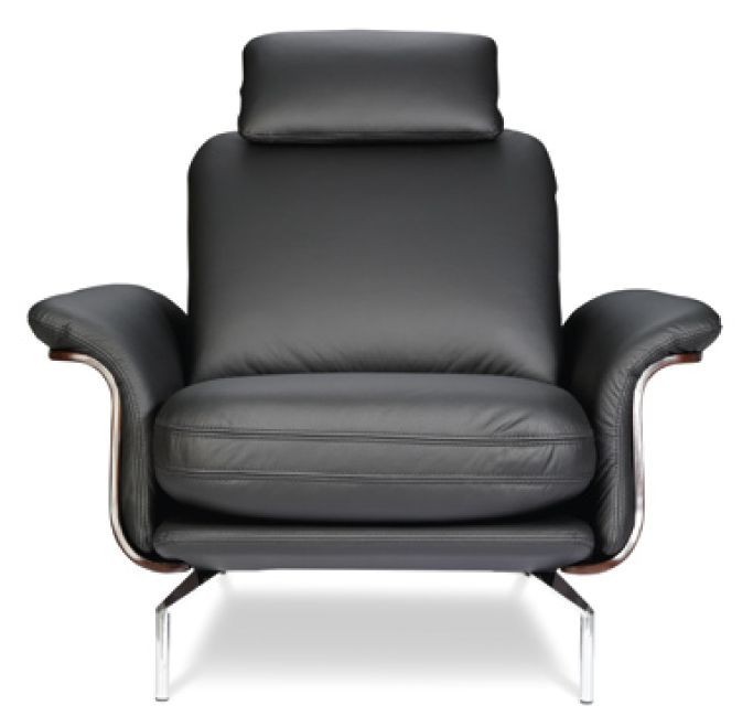 Planet Bespoke Armchair – in Black Leather | J&B Furniture