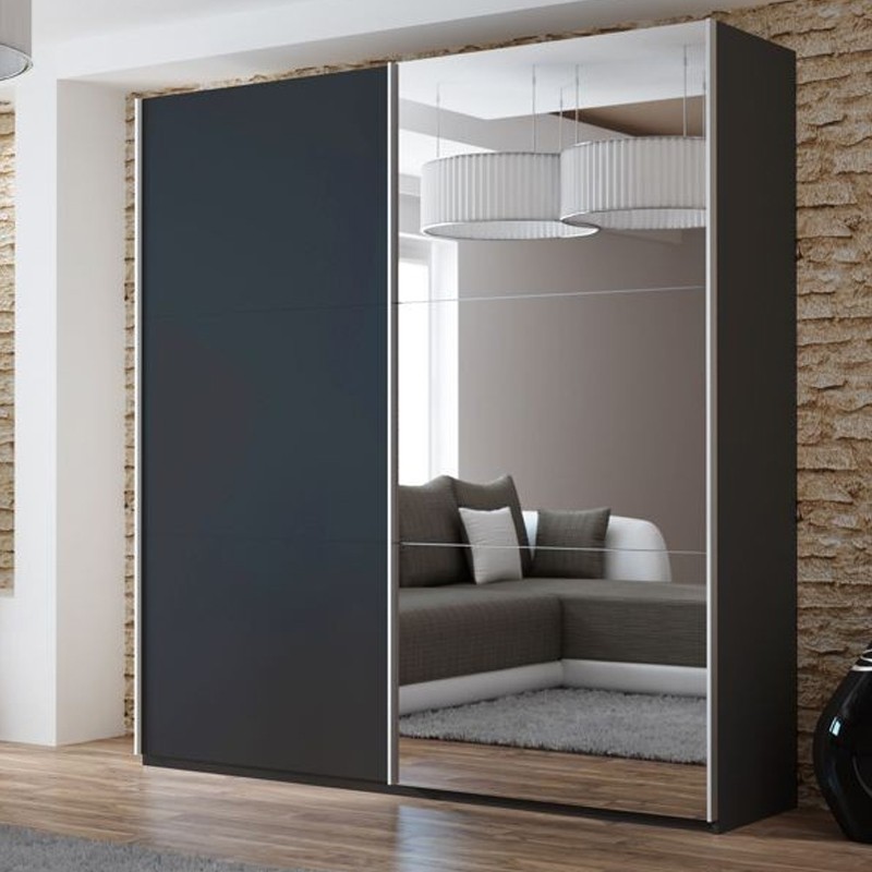Black Sliding Wardrobe