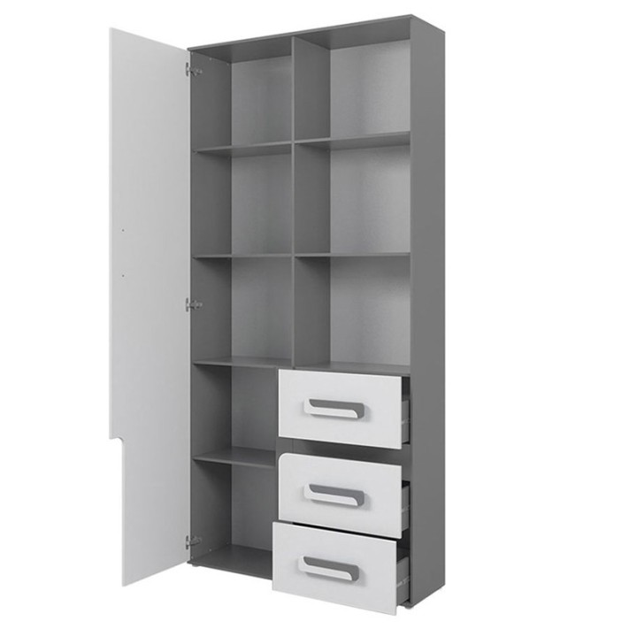 Tito 1 door 3 drawer Book Stand - J&B furinture