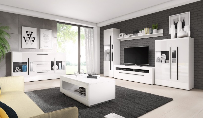 Tulla White Gloss Collection Ireland | Family-Safe Gloss Furniture | J&B