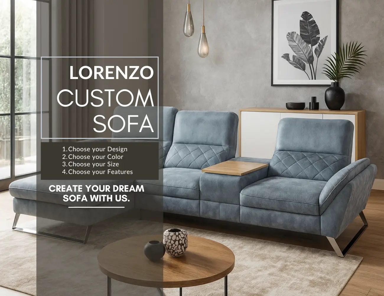 Lorenzo Custom Sofa Collection | Modern Comfort & Style in Ireland – J&B