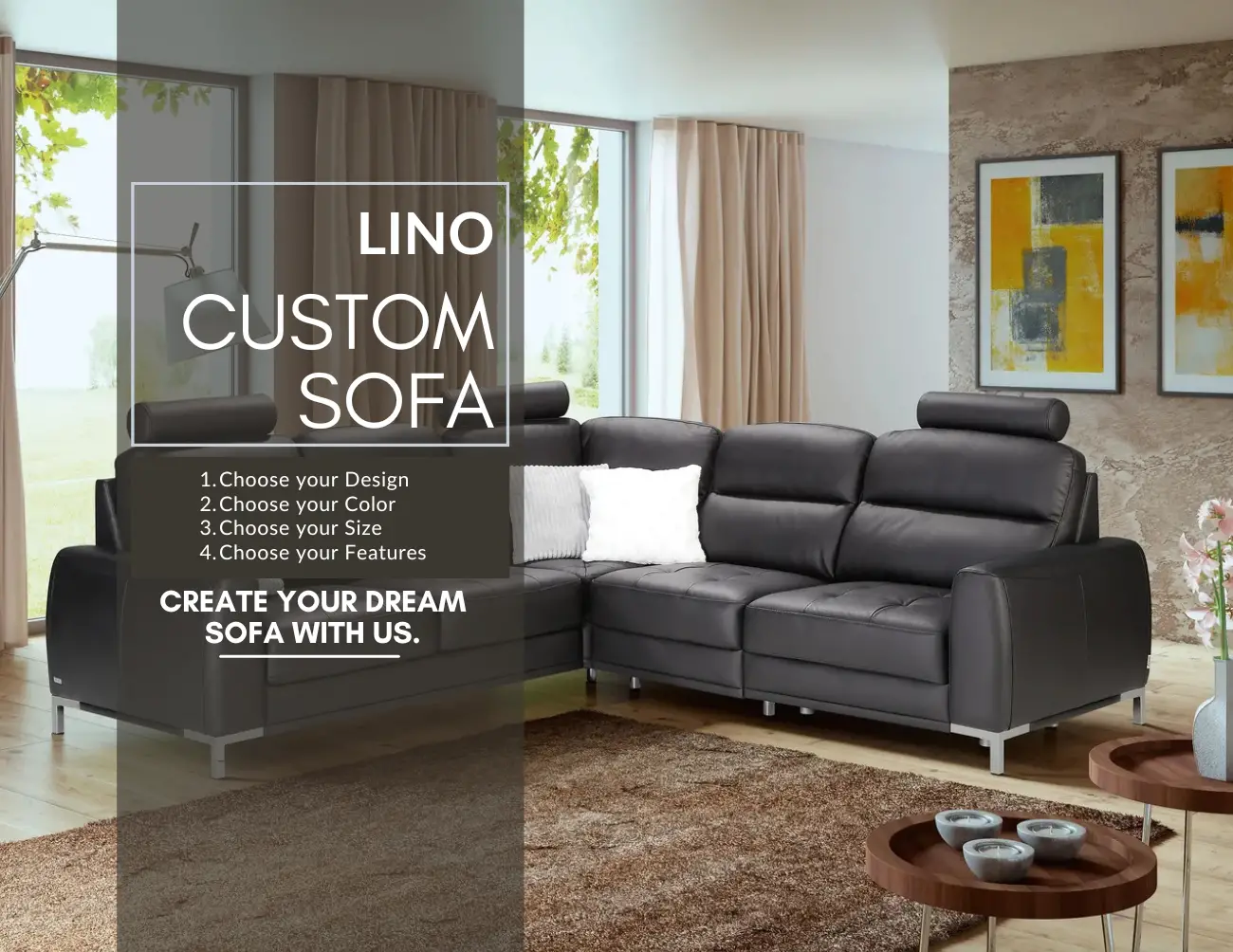 Lino Sofa – Custom Sofas in Ireland | J&B Furniture
