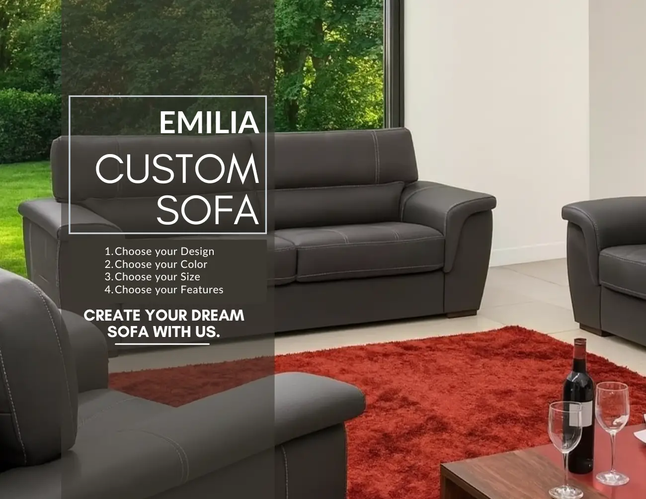 Emilia Sofa – Custom Sofas in Ireland | J&B Furniture