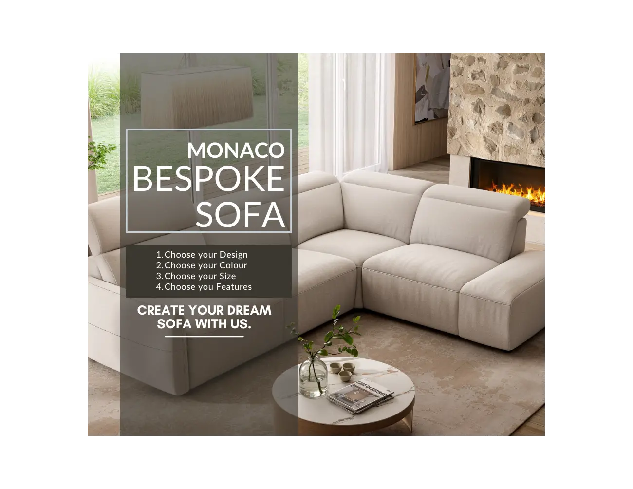 Monaco Bespoke Sofas Ireland | J&B Furniture