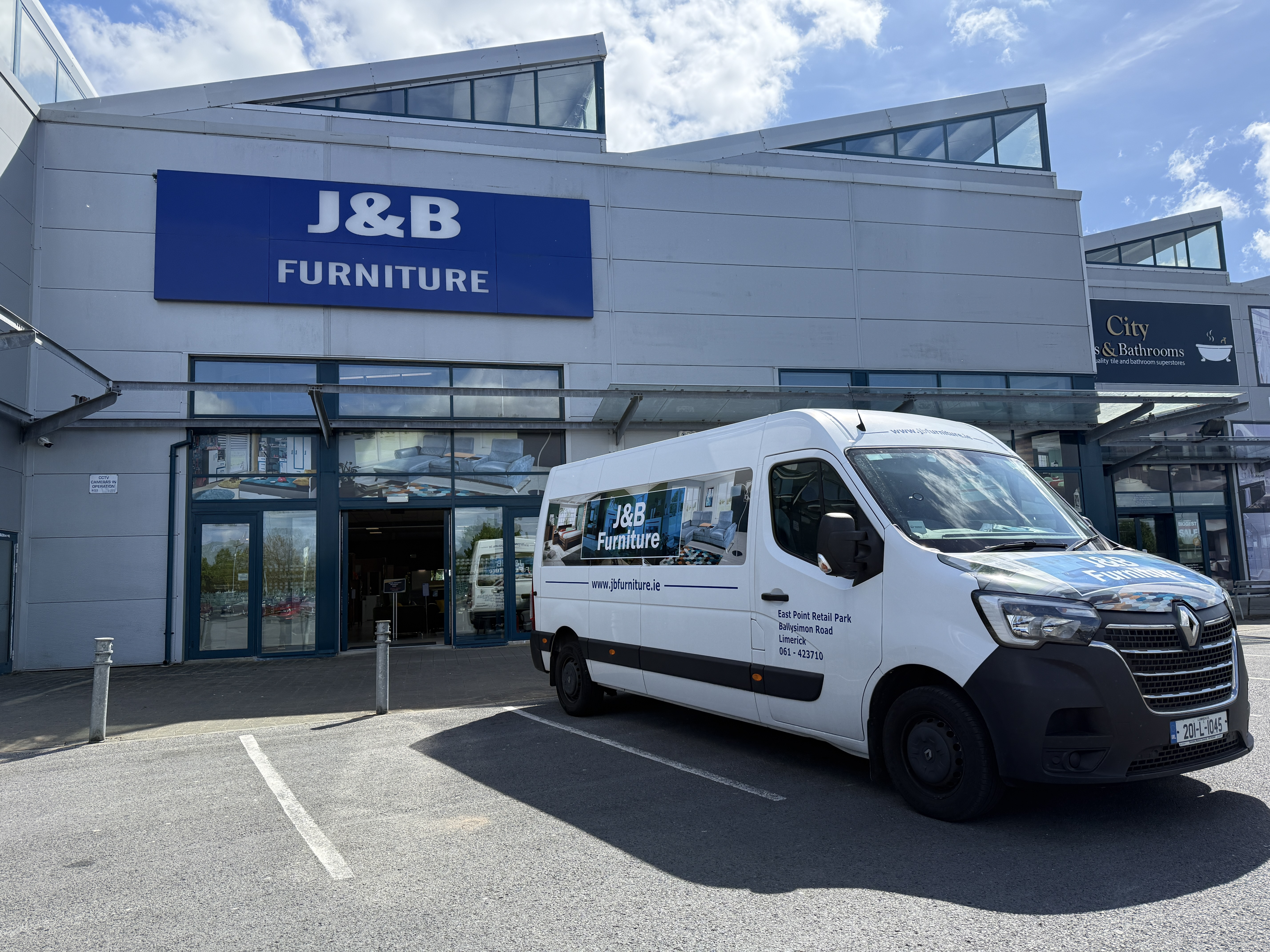 J&B Furniture Van and Showroom.JPG