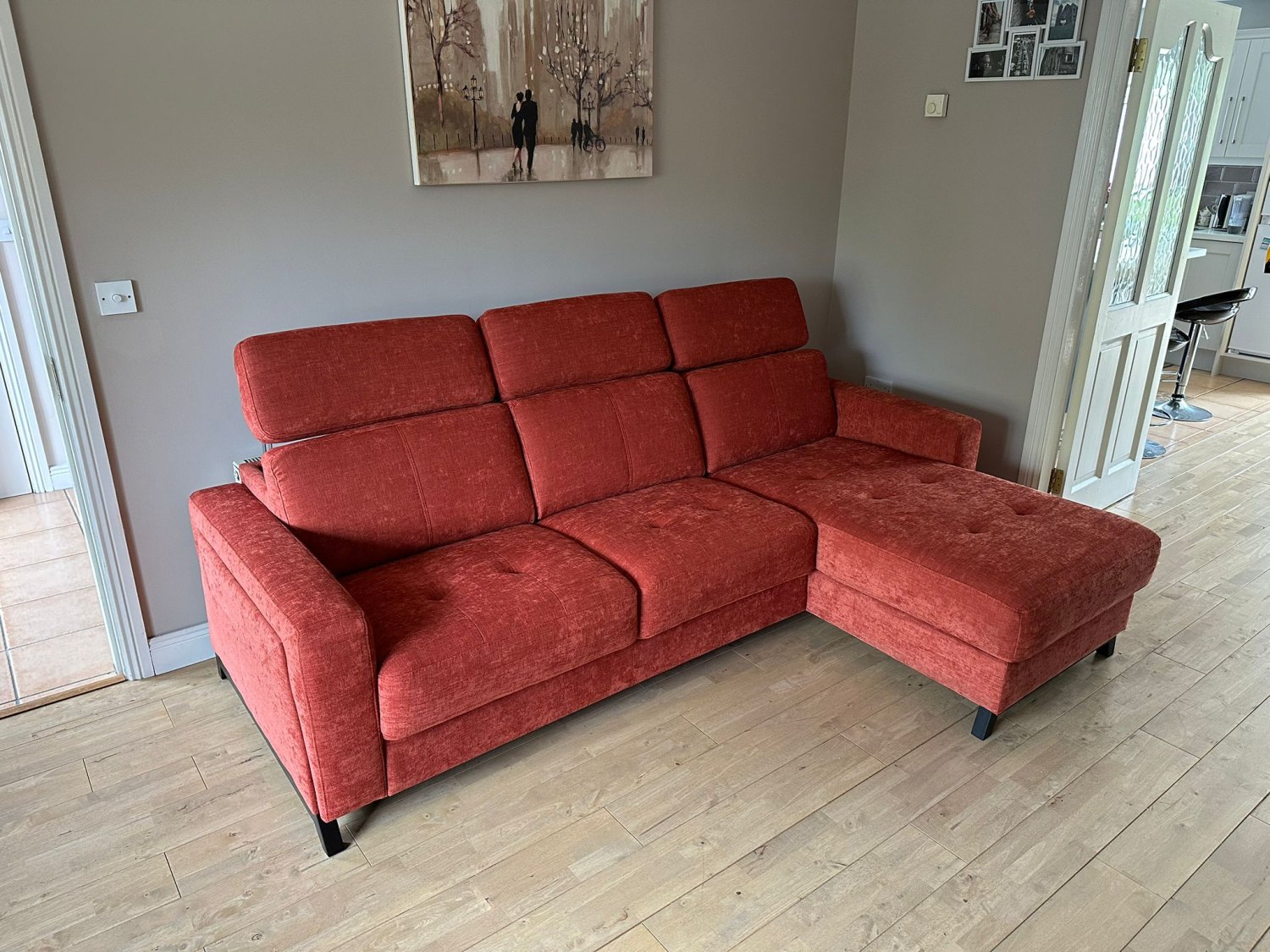 Sofa bed with chaise