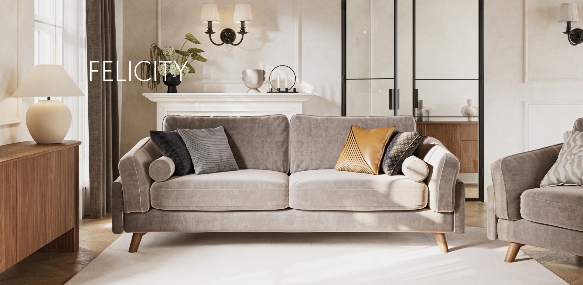 Spacious corner design for modern living